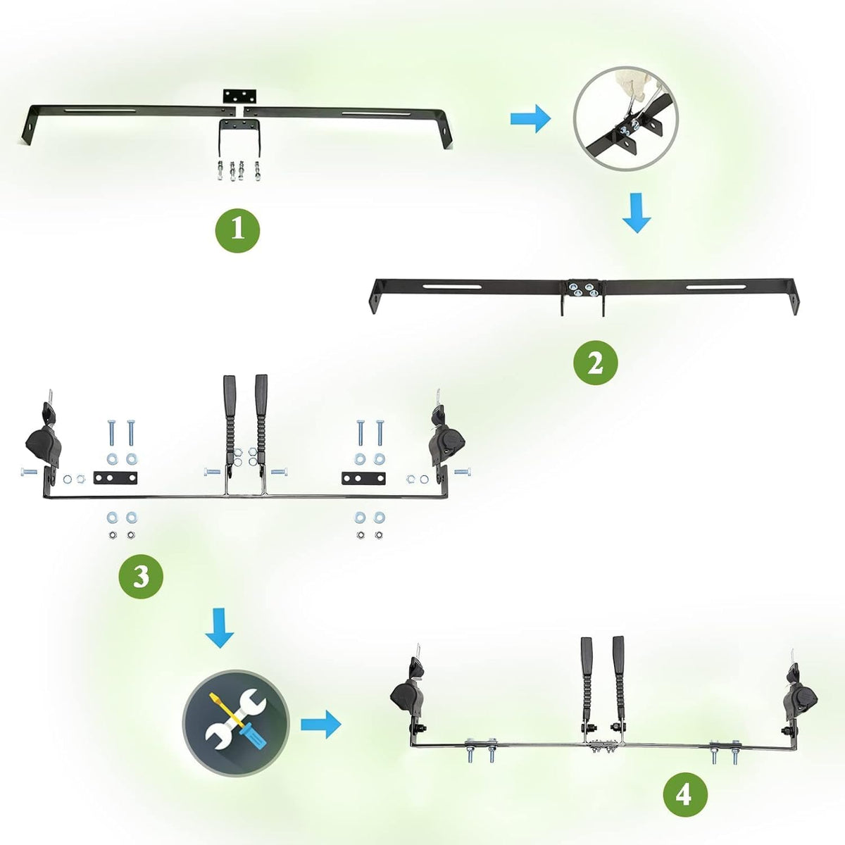 AIWEILUCK easy installation without drilling for DIY upgrades