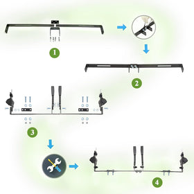 AIWEILUCK easy installation without drilling for DIY upgrades