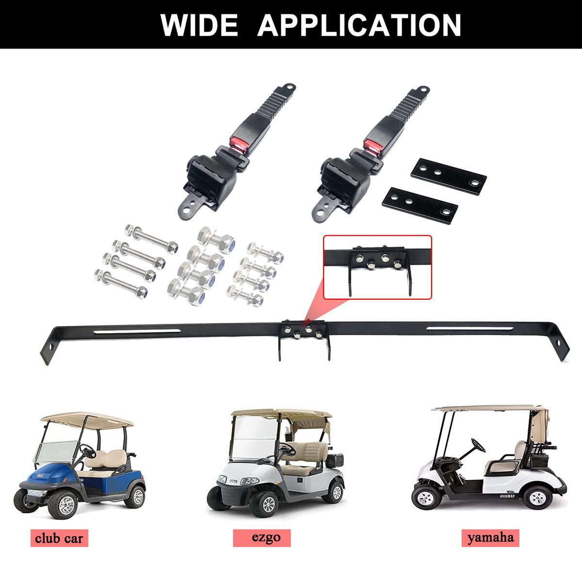 AIWEILUCK no-drill installation with included hardware for a clean setup.