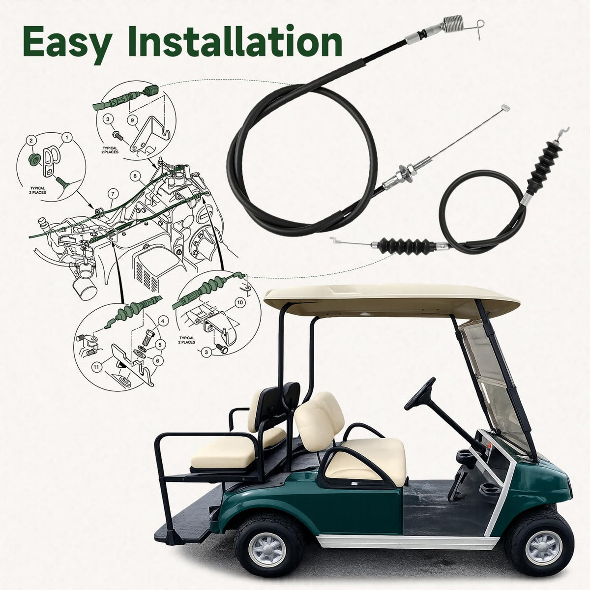 AIYOYOLIFE replacement parts kit ready for quick, simple installation