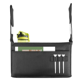 AJFHKJ Golf Organizer front view showing secure 3-in-1 pocket access for valuables
