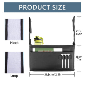AJFHKJ Golf Organizer magnet front pocket illustrating rapid card and pencil access