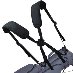 Ajqxh golf bag cross straps with 4 clips for secure attachment on most bags.