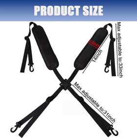 Ajqxh universal double shoulder strap provides balanced weight distribution for comfortable rounds.