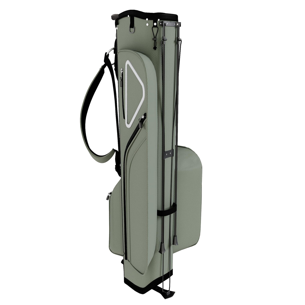 AK System Ultra-Lite Stand Bag offers multiple pockets for balls and gloves.