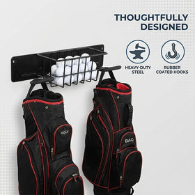 Aking Ace Deep-U hooks provide secure, non-slip bag hang.
