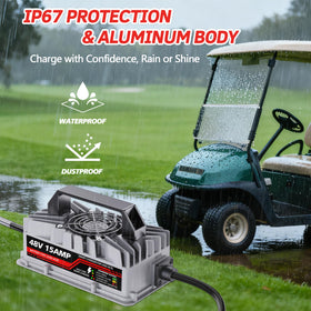 Akizbeir IP67 waterproof exterior ready for outdoor charging.