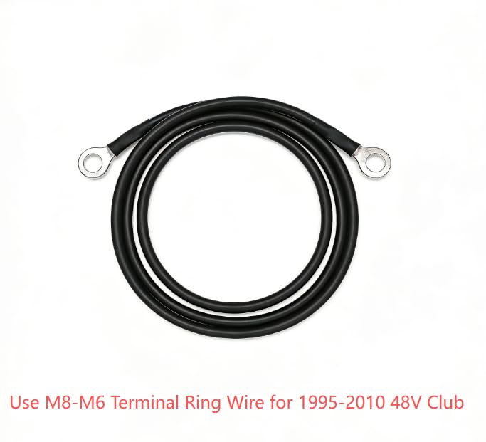 Akizbeir OBC bypass wire with M8-M6 terminal ring supports durable, secure connections.