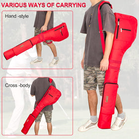 AKOZLIN front pockets keep essentials organized during the round.