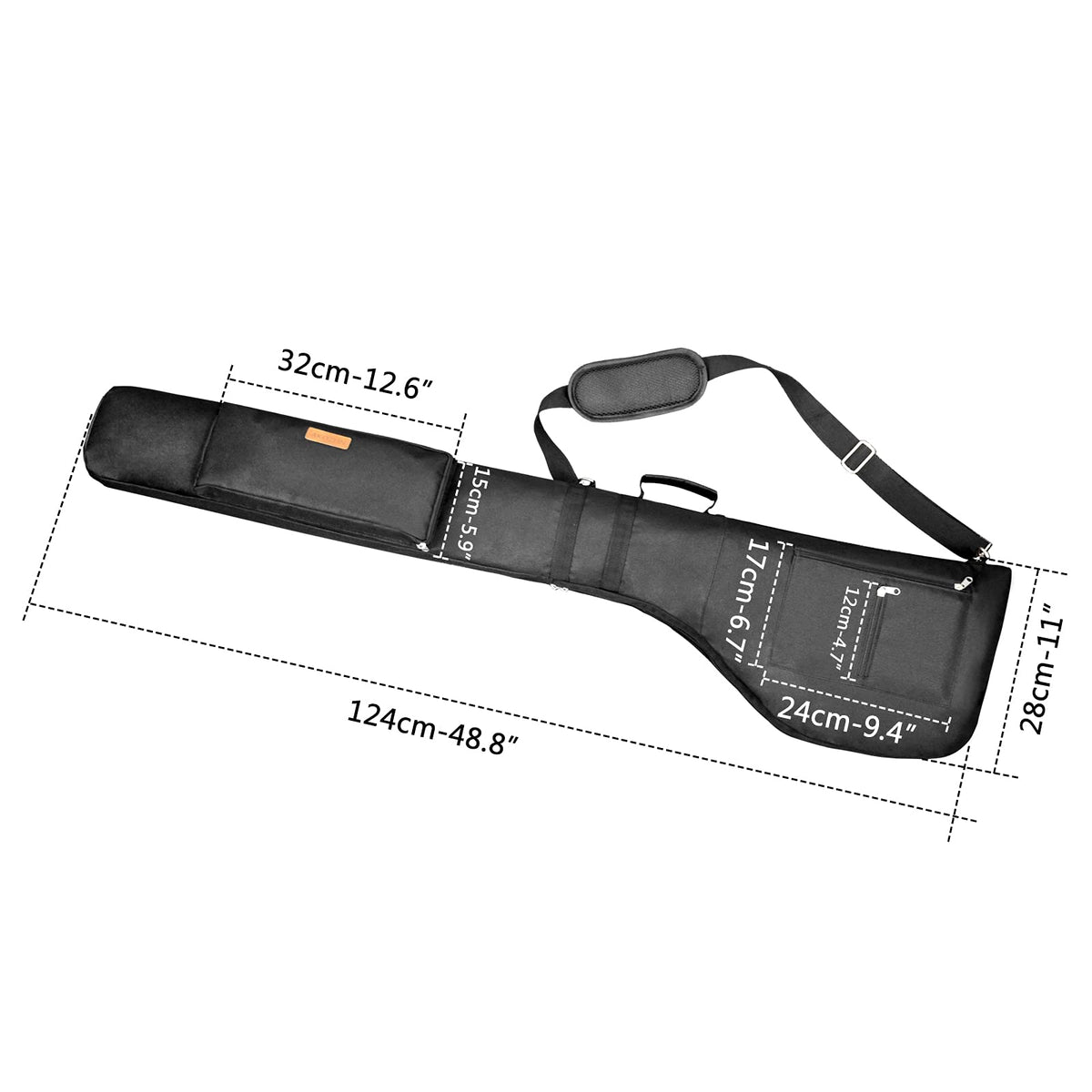 AKOZLIN golf bag front pockets keep essentials within reach for quick rounds
