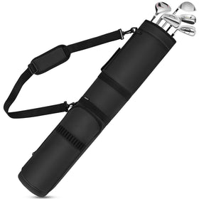 AKOZLIN Golf Carry Bag with compact foldable design for easy travel.