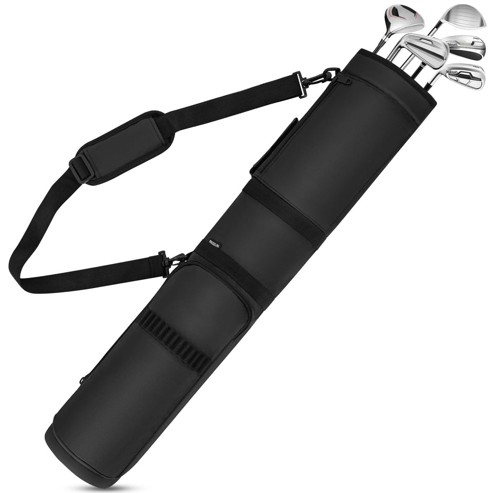 AKOZLIN Golf Carry Bag with compact foldable design for easy travel.