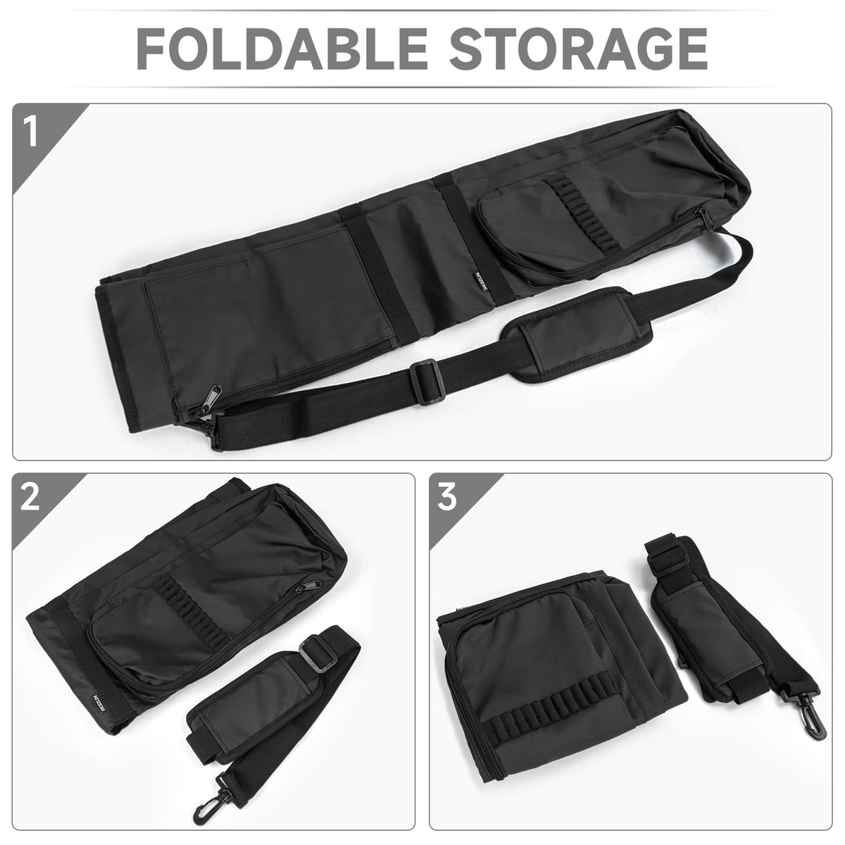 AKOZLIN Golf Carry Bag with tee pocket keeps small items organized.