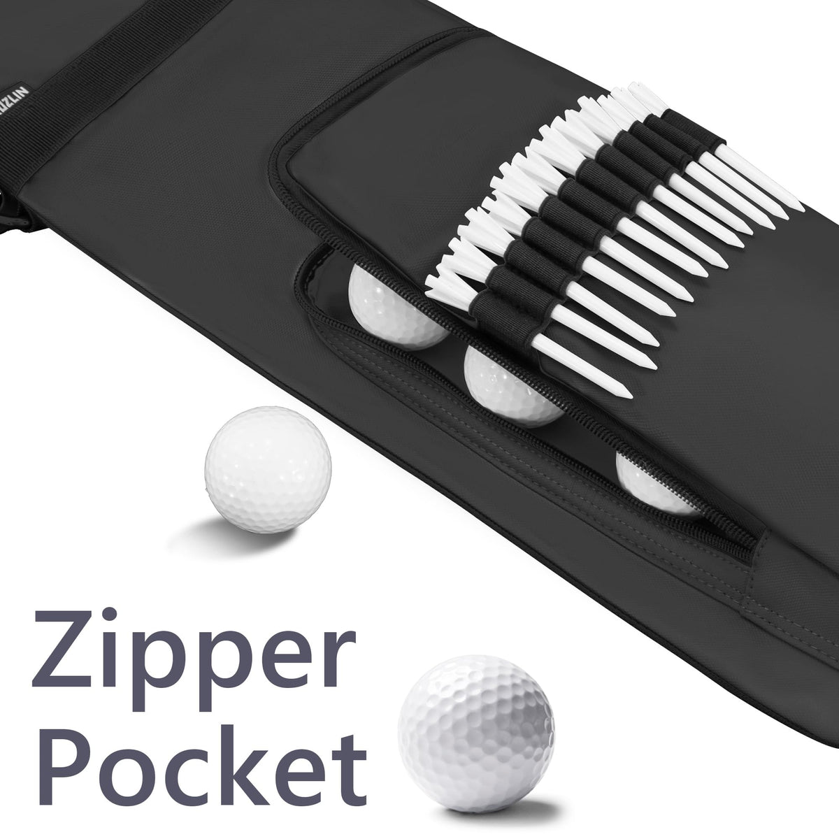 AKOZLIN golf sunday bag capacity for 3-6 clubs in a lightweight layout