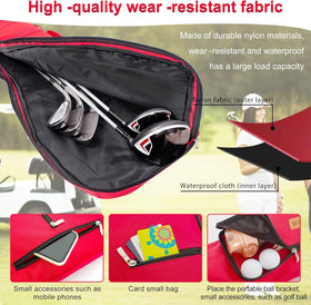 AKOZLIN lightweight Sunday bag with comfortable shoulder strap for all players.