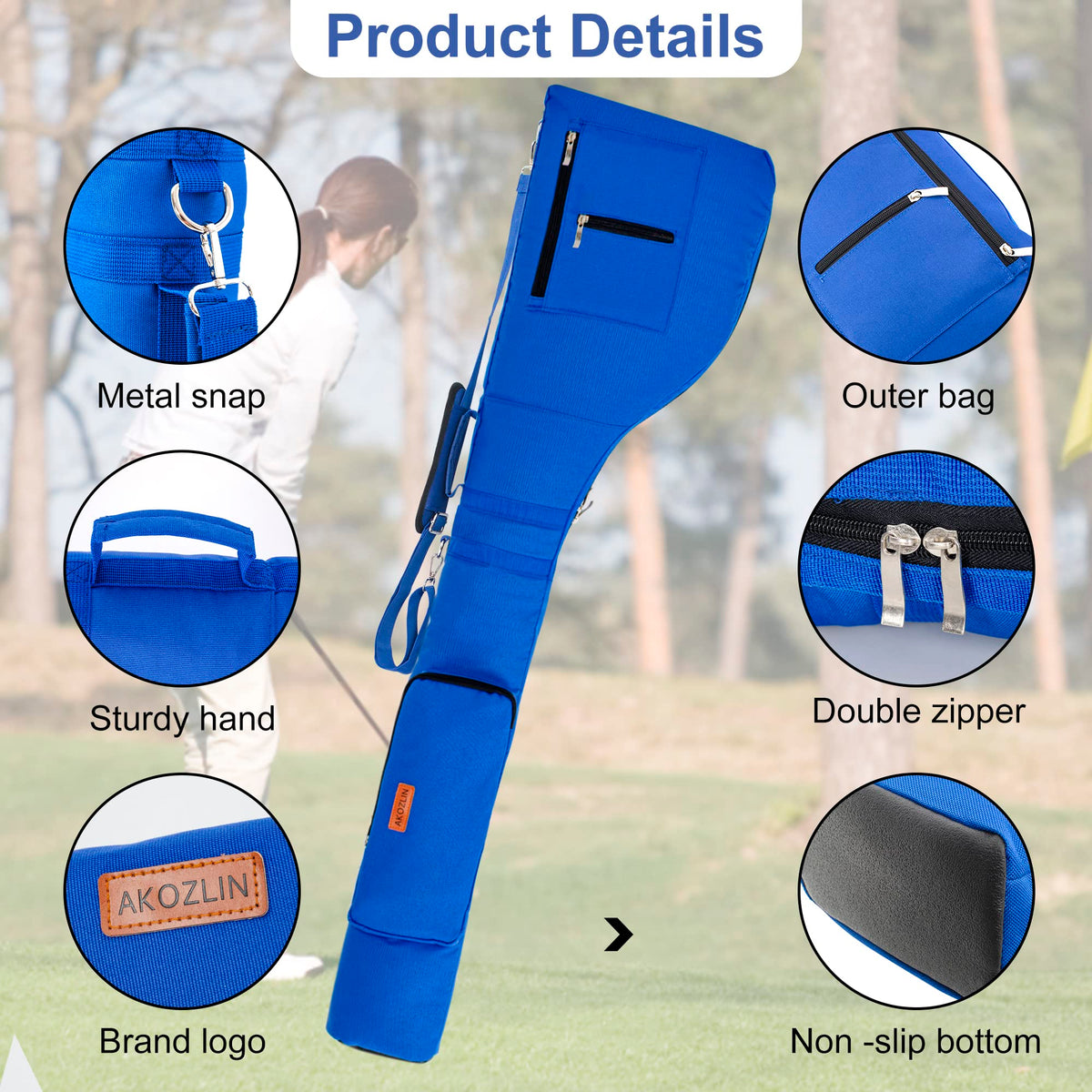 AKOZLIN 900D fabric provides durable protection for clubs