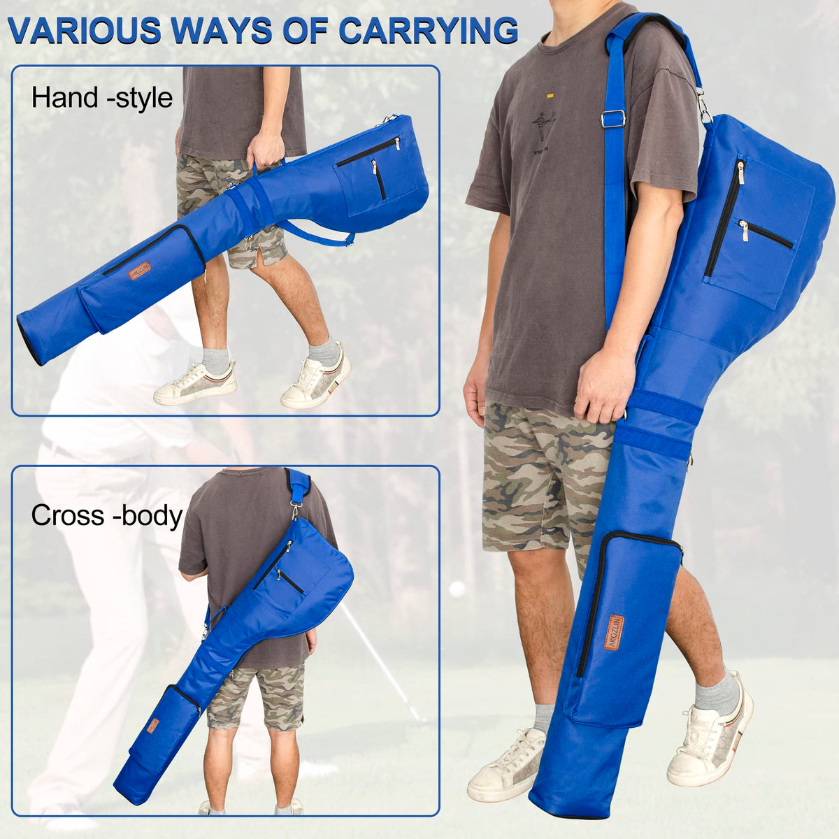 AKOZLIN lightweight design makes it easy to carry on rounds