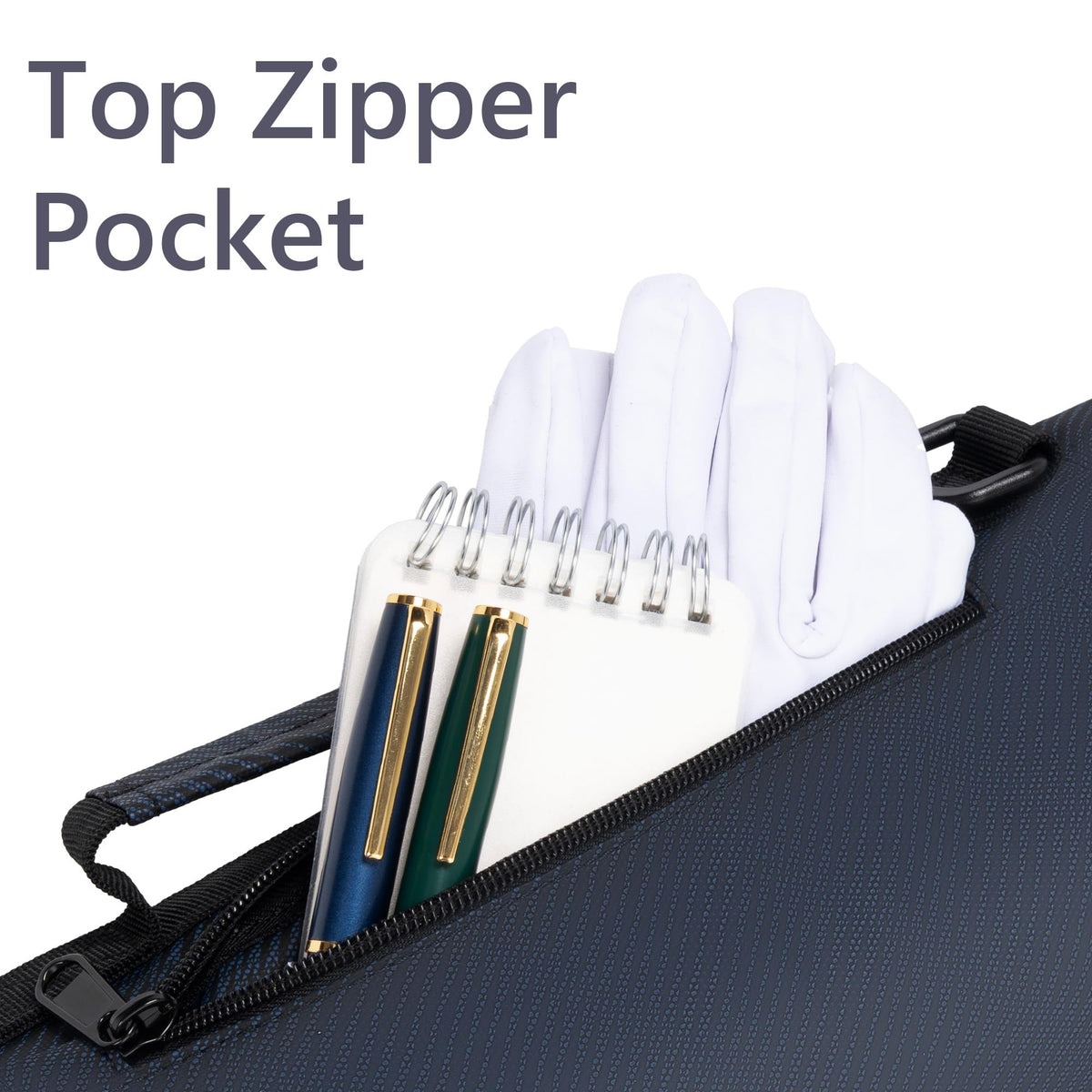 AKOZLIN zippered storage pocket keeps tees, balls, and gloves organized.