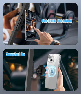 ALAFLY mount demonstrates 360-degree rotation for easy viewing.