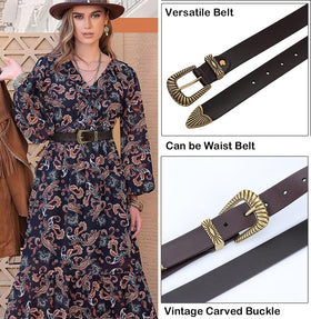 ALAIX black leather belt pairs with jeans for everyday wear.