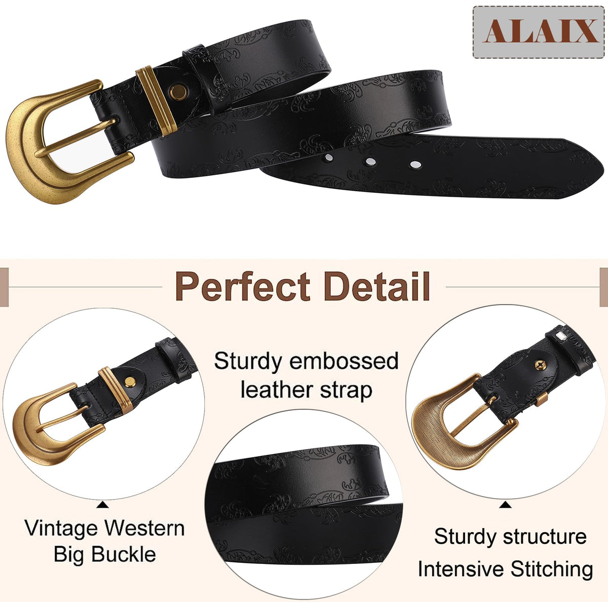 ALAIX western-style belt pairs with high-waist jeans for a sharp silhouette.