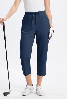 Alaroo Rexley pants showcase 7/8-length silhouette for a taller, streamlined look.