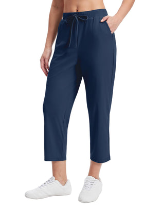 Alaroo Rexley navy 7/8 pants, versatile for work and travel.