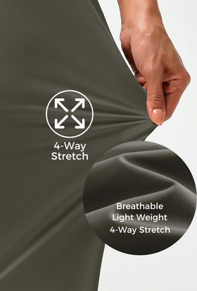 Alaroo women's golf pants back view showcasing comfortable stretch for walking