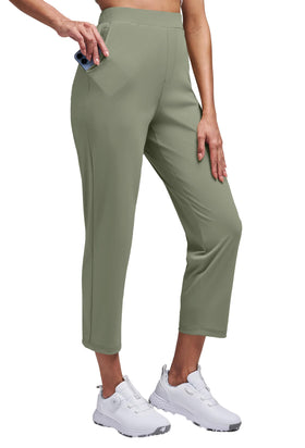 Alaroo women's golf pants fabric texture shows soft stretch and all-day comfort.