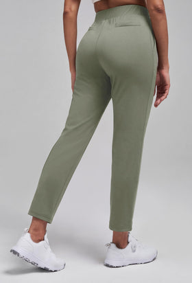 Alaroo women's golf pants pocket detail for convenient storage.