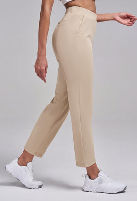 Alaroo golf pants pocket detail shows practical storage for essentials.