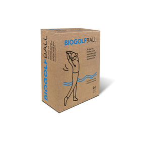 Albus Golf BIOGOLFBALL dissolving in water, illustrating eco-friendly marine play