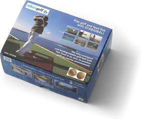 Albus Golf ECOBIOBALL with fish-food-core illustrating marine-friendly core concept.