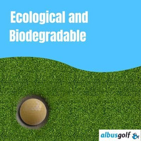 Albus Golf ECOBIOBALL gift-pack targets eco-minded golfers seeking sustainable options.