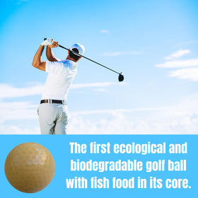 Albus Golf ECOBIOBALL ocean-safe materials illustrate non-toxic construction for wildlife-friendly play.