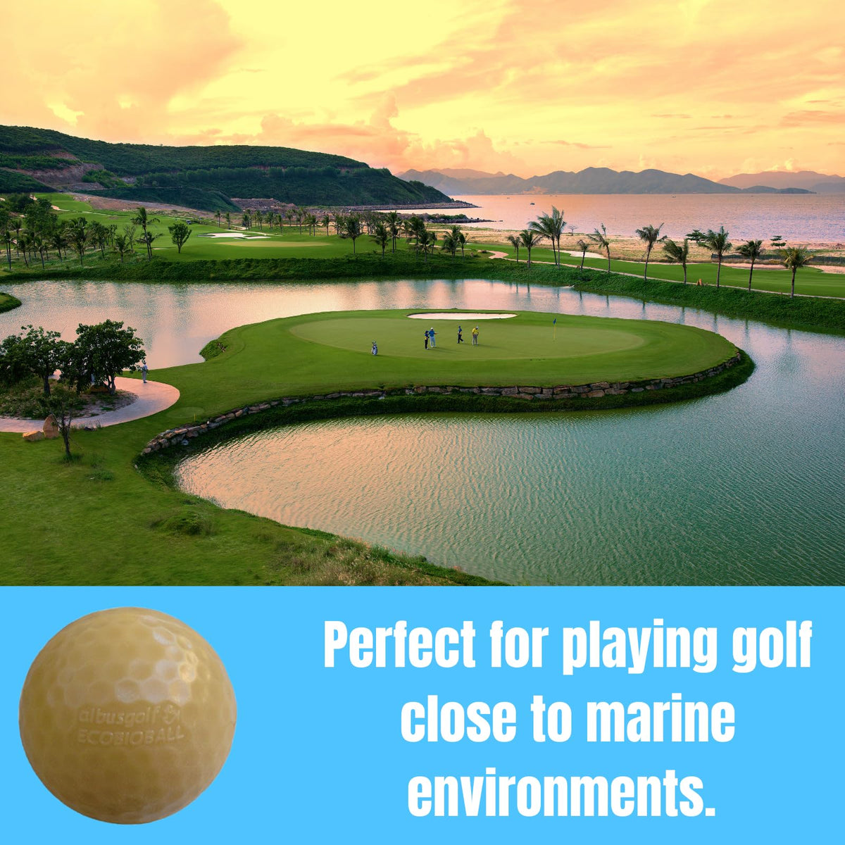 Albus Golf ECOBIOBALL on-course-use shows versatile option for traditional and coastal settings.