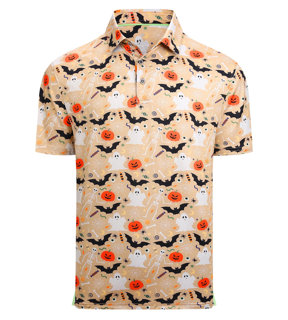 Alex Vando Hawaiian golf shirt with digital print for vibrant on-course style.
