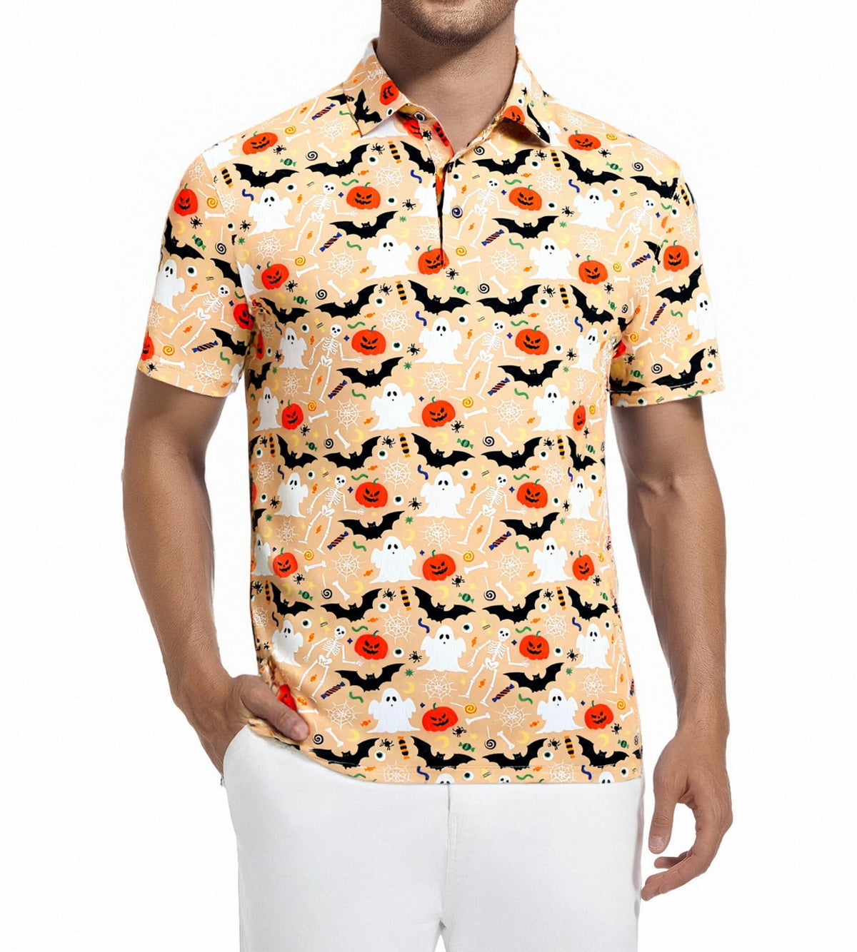 Alex Vando moisture-wicking golf shirt keeps you cool and dry during rounds.