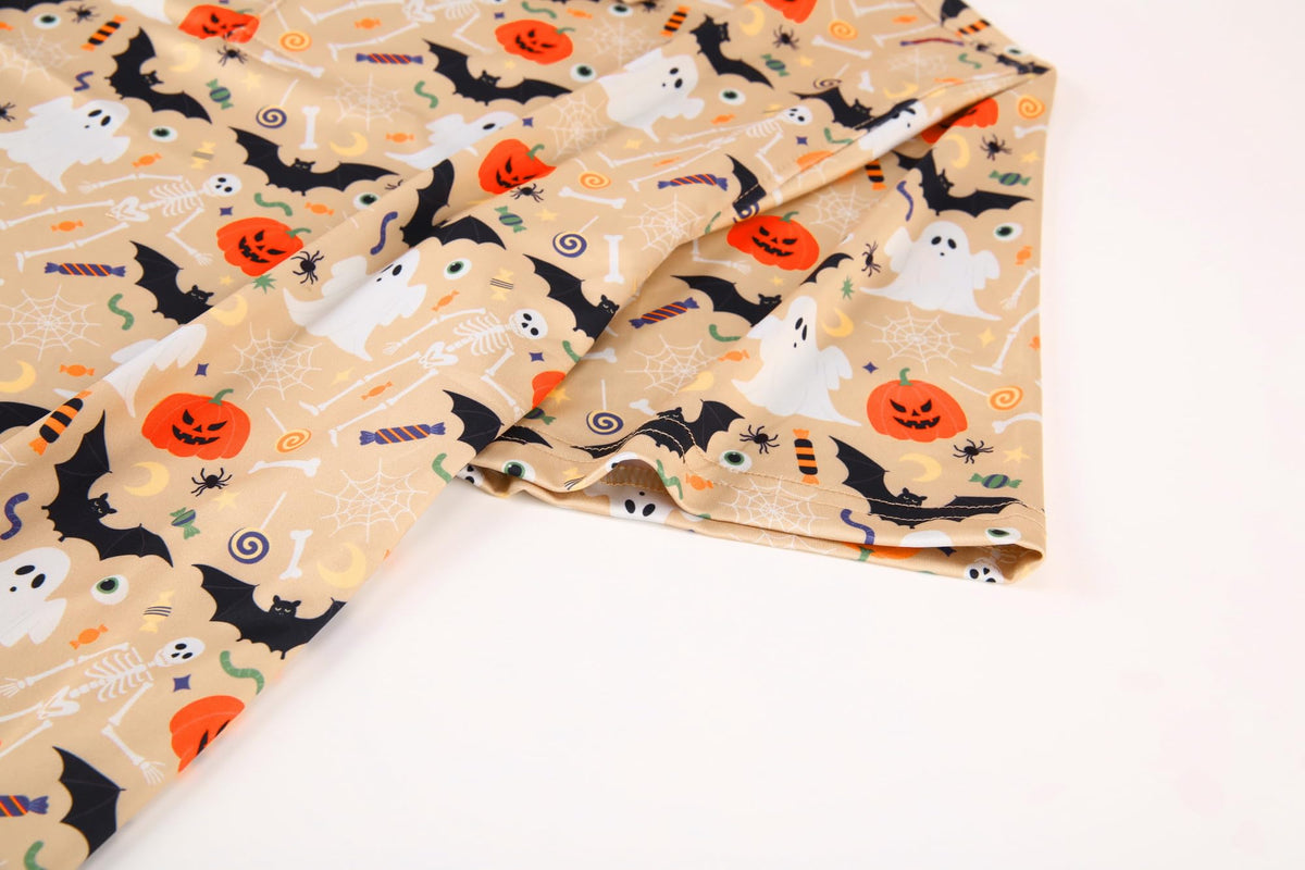 Alex Vando stretch fabric with 10% spandex supports unrestricted swings.