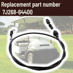 Alexapro throttle cable end connector detail enabling reliable EZGO gas cart performance.