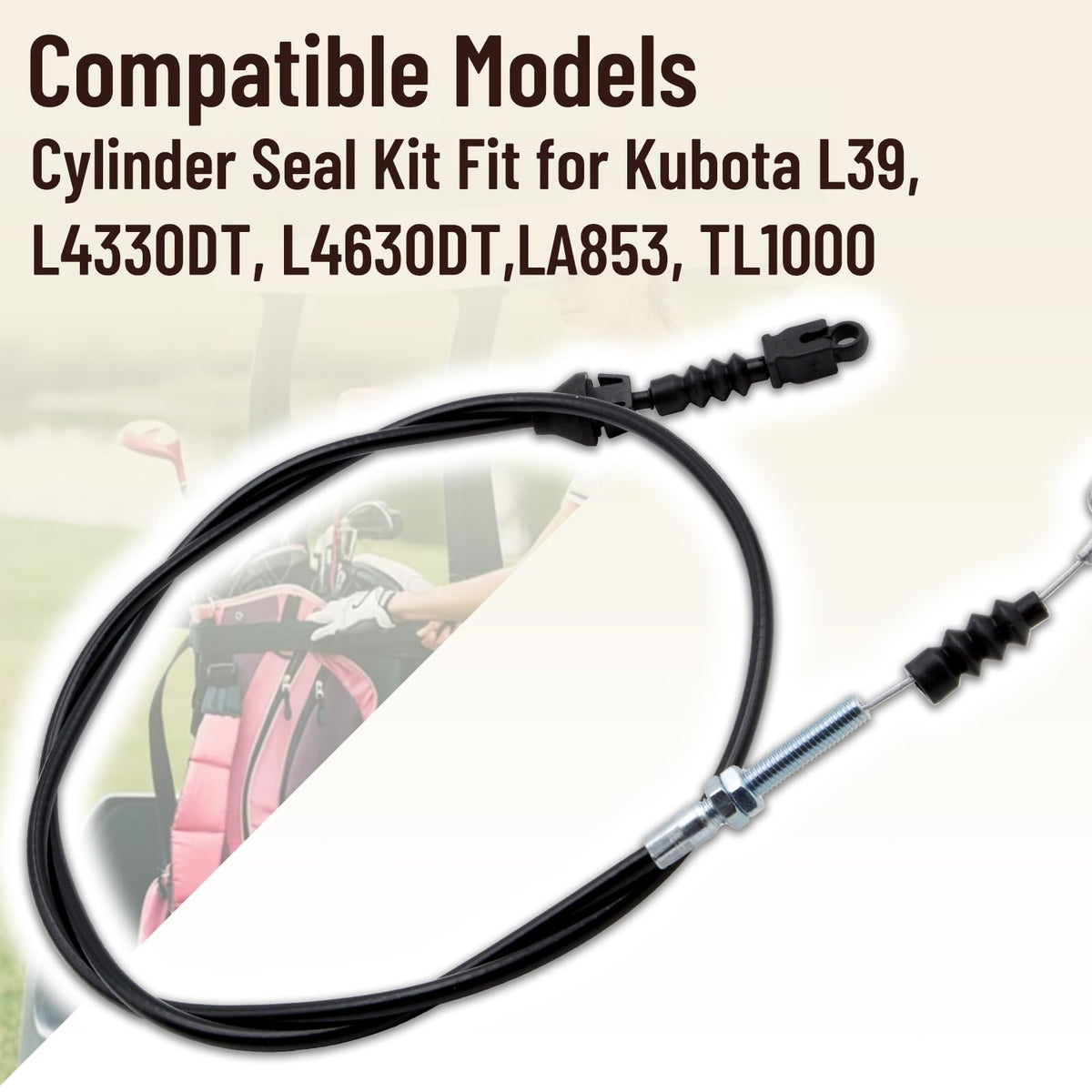 Alexapro throttle cable outer sheath close-up with durable seal for long-lasting protection.