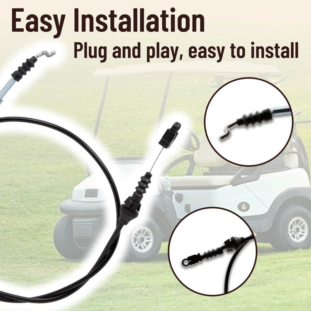 Alexapro throttle cable packaging with 1x throttle cable included.