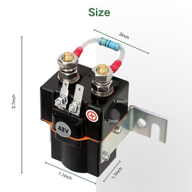 Alfametrix 48V solenoid closeup highlighting durable construction for long-term use.