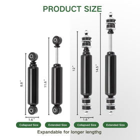 Alfametrix rear shock absorber kit installed on EZGO RXV enhances stability on uneven pavement