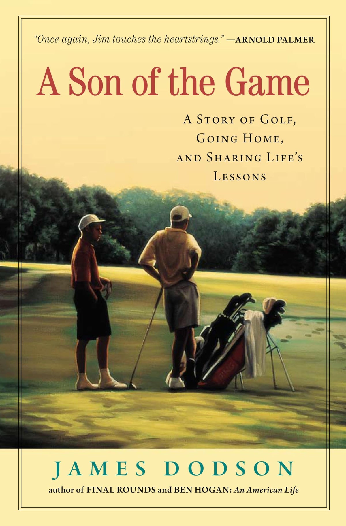 Algonquin Books' A Son of the Game cover, a thoughtful golf memoir for storytelling fans.