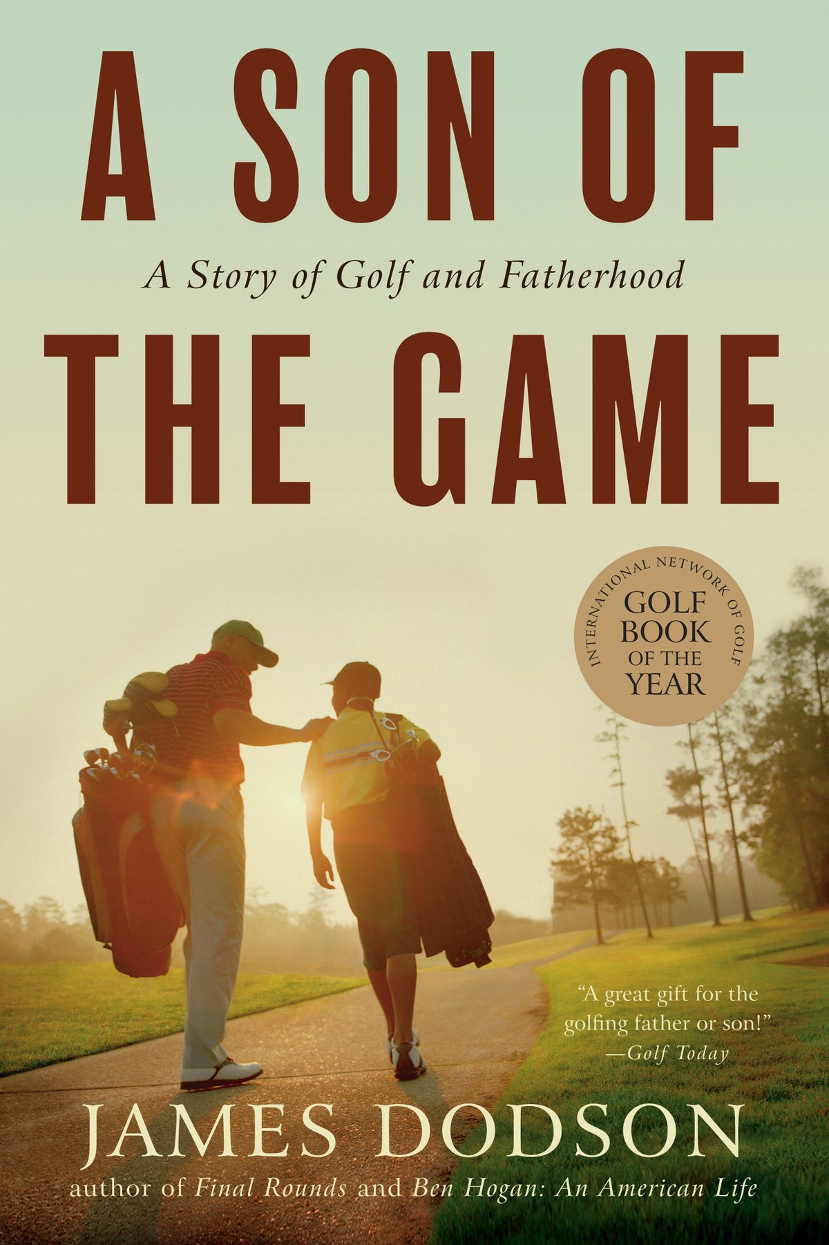 Algonquin Books A Son of the Game cover evokes golf history and family legacy.