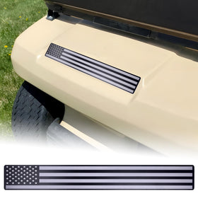 Alicatong flag front name plate on Carryall cart for quick identification and stylish curb appeal.