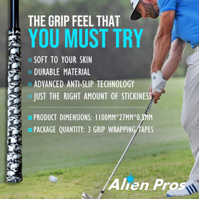 Alien Pros grip tape anti-slip performance supports confident swings outdoors