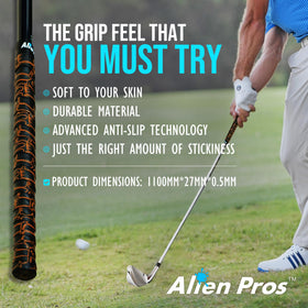 Sweat-absorbent, non-slip performance in any weather for better control.