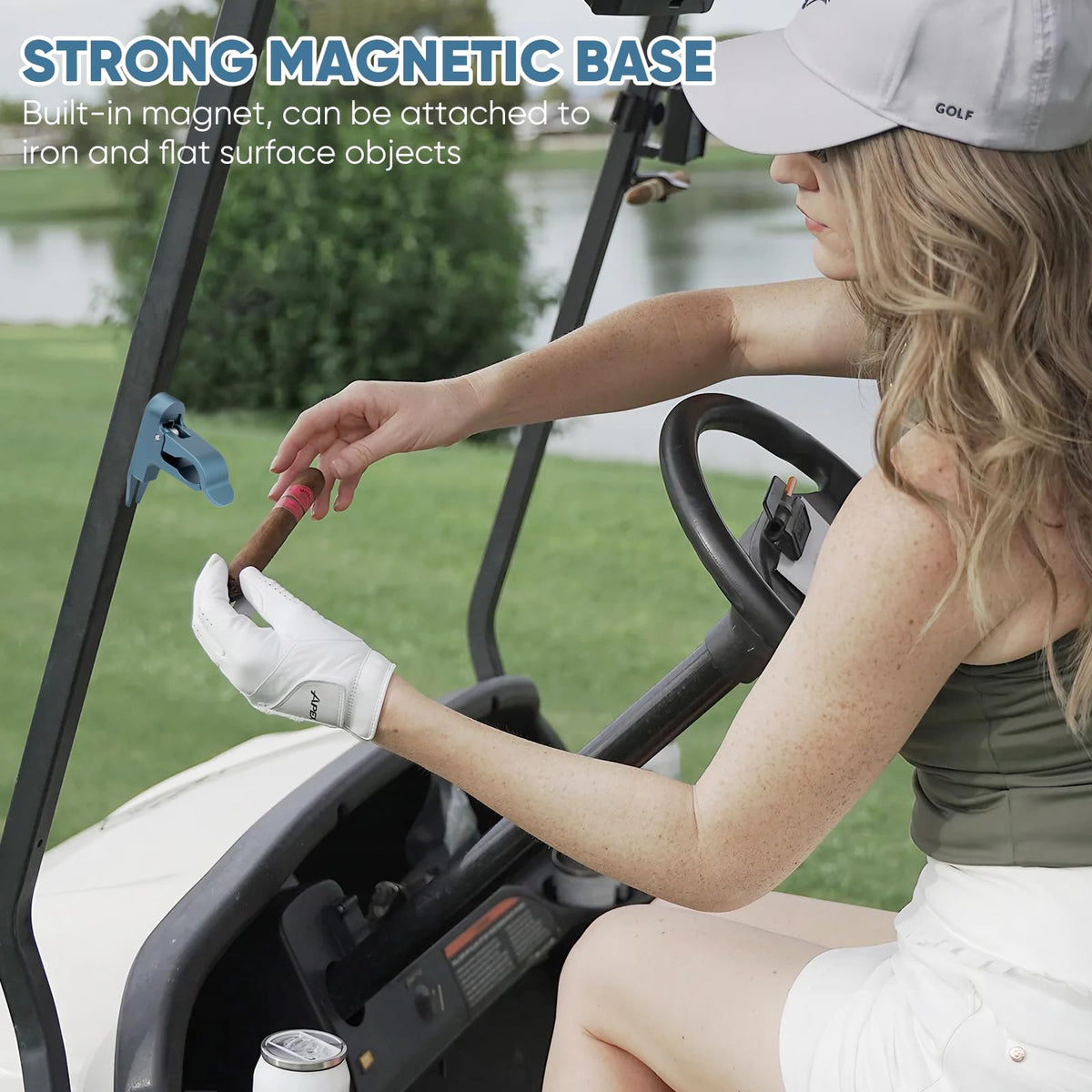 Aliennana divot tool clip demonstrates ready repairs with magnetic hold during rounds.
